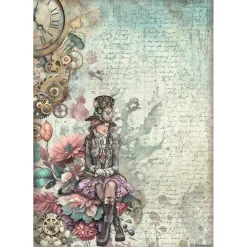 Set 6 papeles de arroz Master of Magic Stamperia 21x30cm