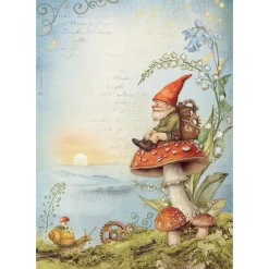 Set 6 papeles de arroz Romantic Hidden Grove Stamperia 21x30cm