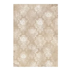 Set 8 papeles de arroz Romantic Golden Harmony Stamperia 10x15cm