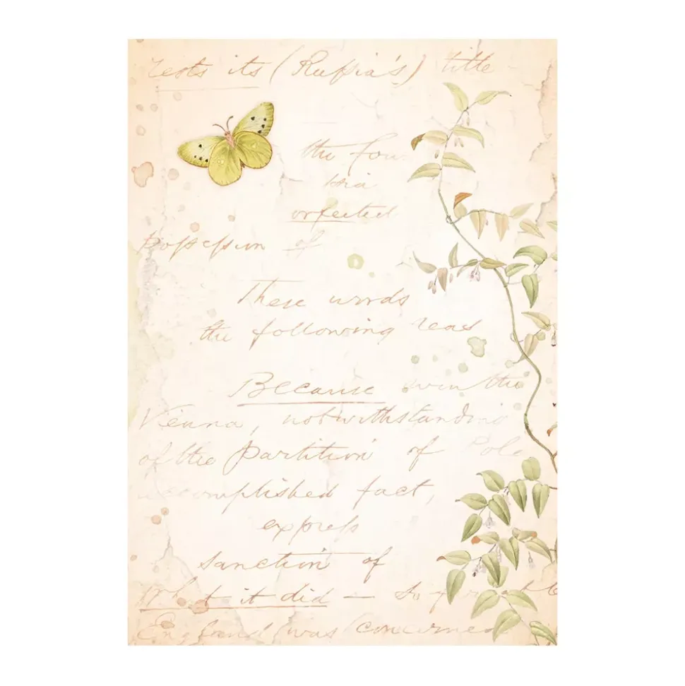 Set 8 papeles de arroz Romantic Woodland Stamperia 10x15cm