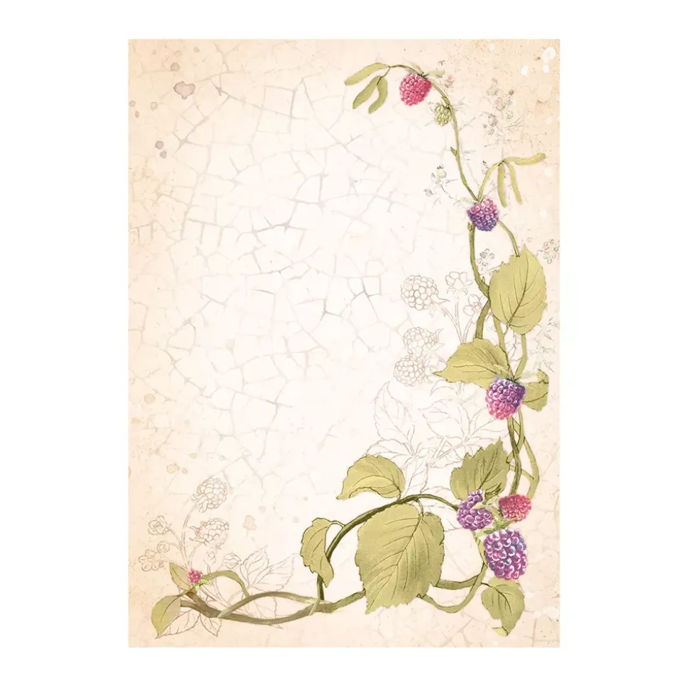 Set 8 papeles de arroz Romantic Woodland Stamperia 10x15cm