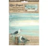 Set 8 papeles de arroz Sea Land Stamperia 10x15cm
