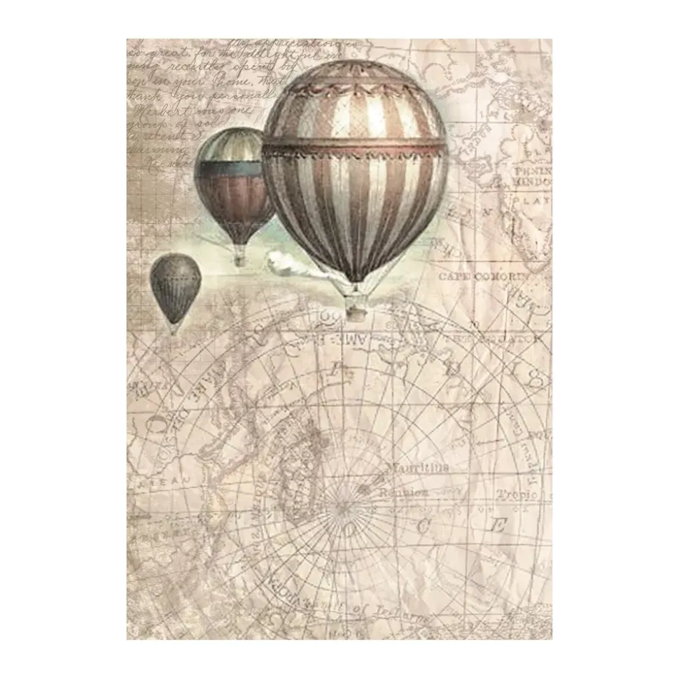 Set 8 papeles de arroz Sea Land Stamperia 10x15cm