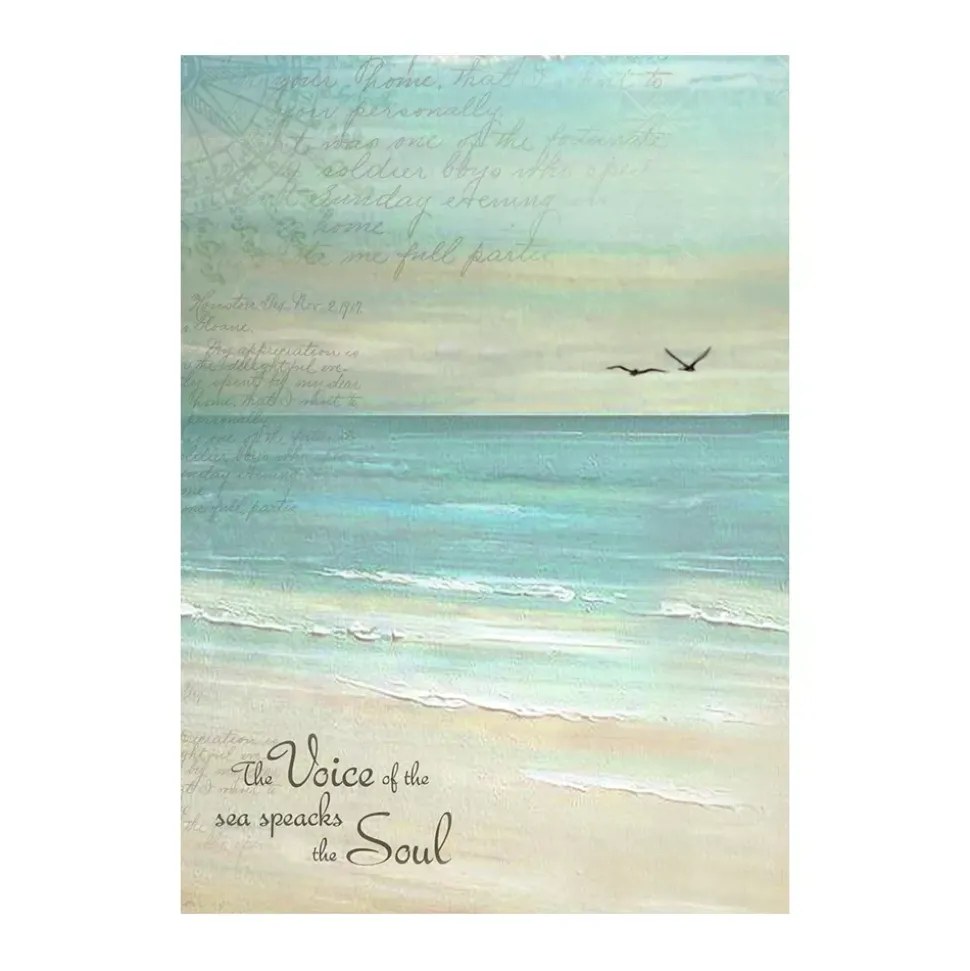 Set 8 papeles de arroz Sea Land Stamperia 10x15cm