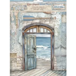 Set 6 papeles de arroz Silent Sea Stamperia 21x30cm
