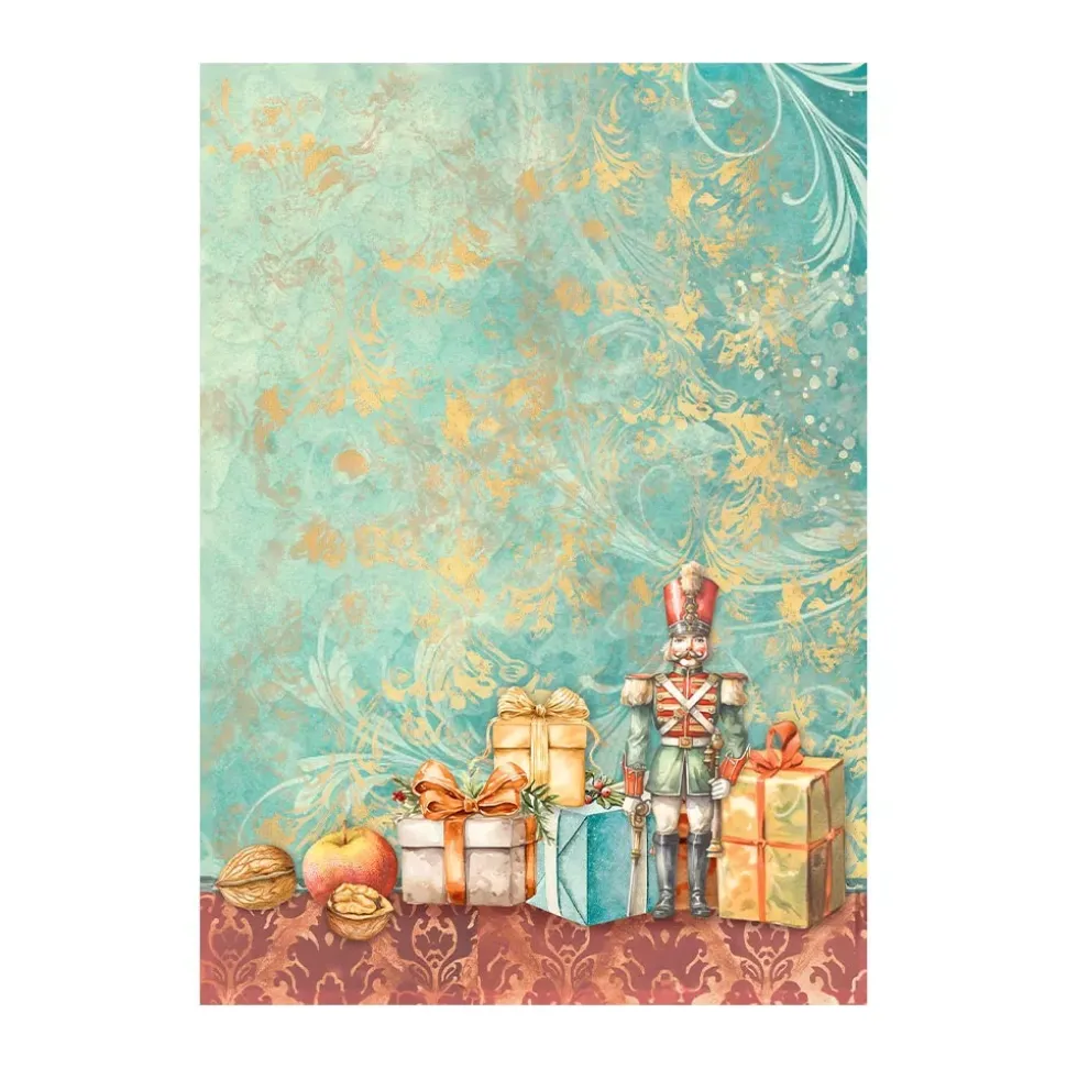 Set 8 papeles de arroz The Nutcracker Stamperia 10x15cm