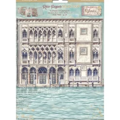 Set 6 papeles de arroz Venice City Of Art Stamperia 21x30cm