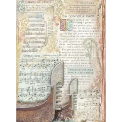 Set 6 papeles de arroz Venice City Of Art Stamperia 21x30cm