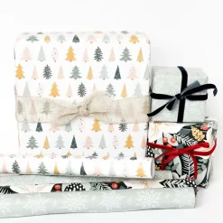 Set 4 papeles de regalo Ponsettia Entrega Especial Cocoloko 50x70cm