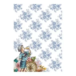 Set 4 papeles para decoupage Collector Diary III Alberto Juarez A4