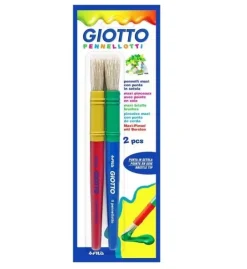 Set 2 pinceles escolares gruesos Giotto