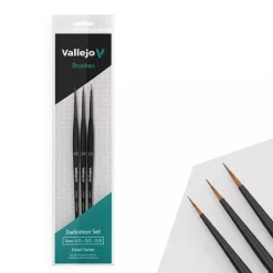 Set 3 pinceles modelismo Definition Detail Vallejo