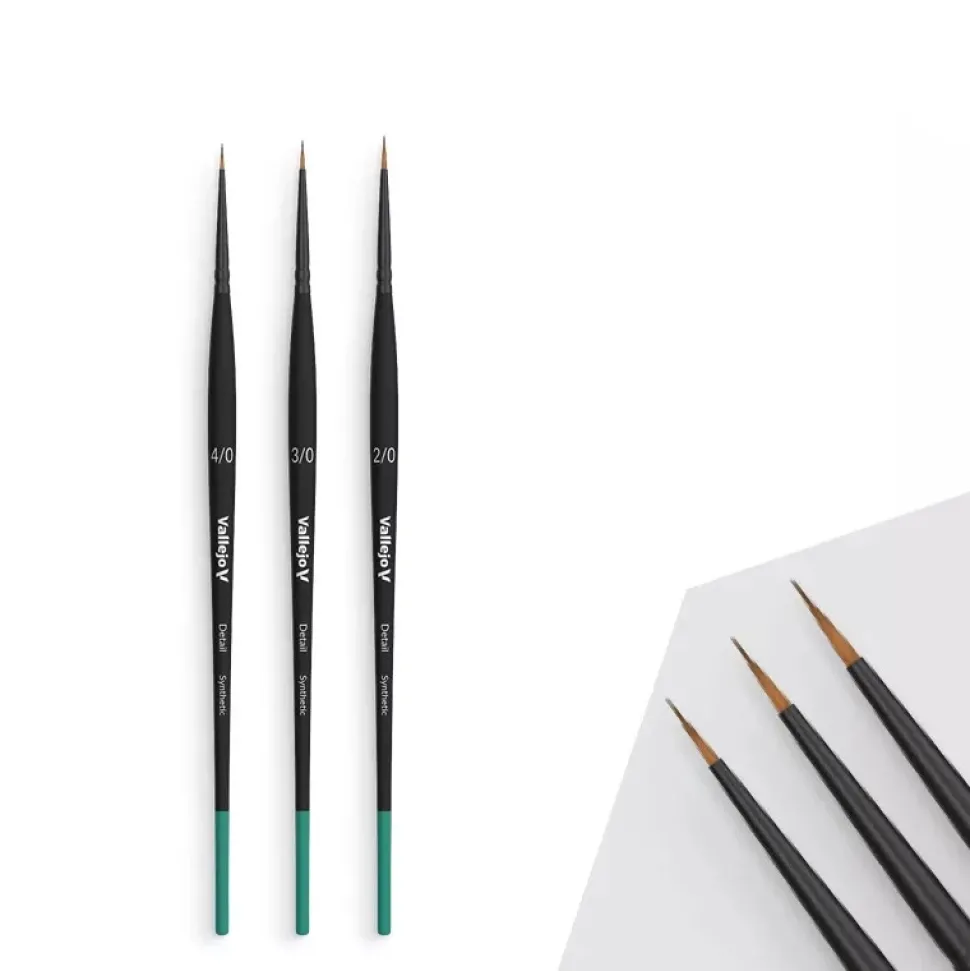 Set 3 pinceles modelismo Definition Detail Vallejo