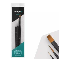 Set 3 pinceles modelismo Starter Vallejo