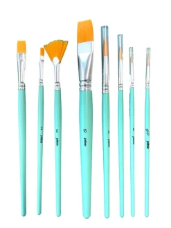 Set 8 pinceles poliamida para acrílico Pebeo