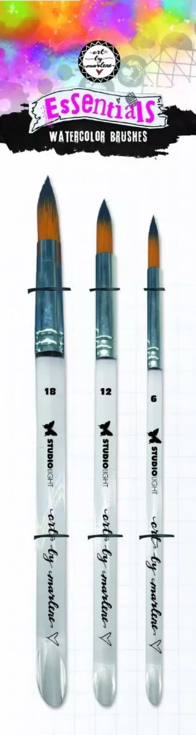 Set 3 pinceles redondos Studio Light