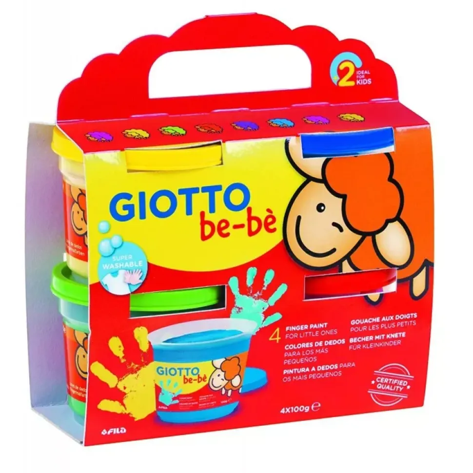 Set 4 Pintura de Dedos Be-bè Giotto