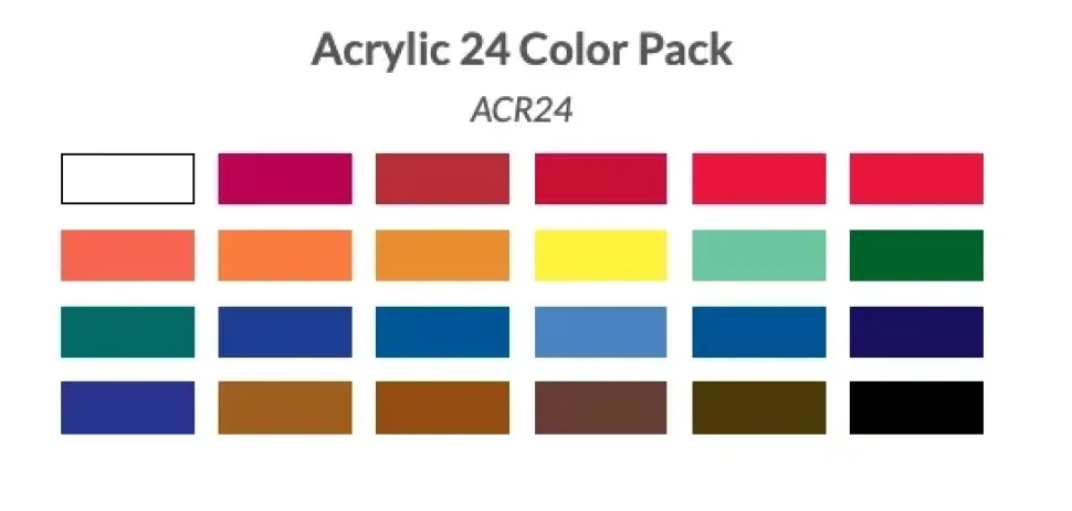 Set 24 Pinturas Acrílicas Royal & Langnickel 12ml
