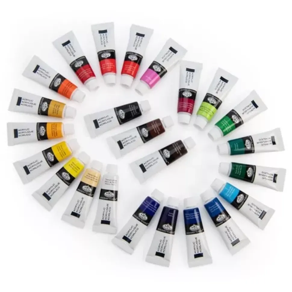 Set 24 Pinturas Acrílicas Royal & Langnickel 12ml