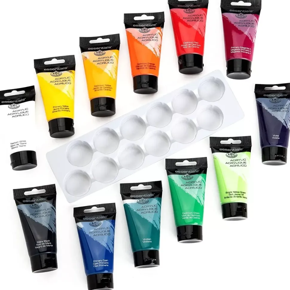 Set 12 Pinturas Acrílicas Royal & Langnickel 75ml