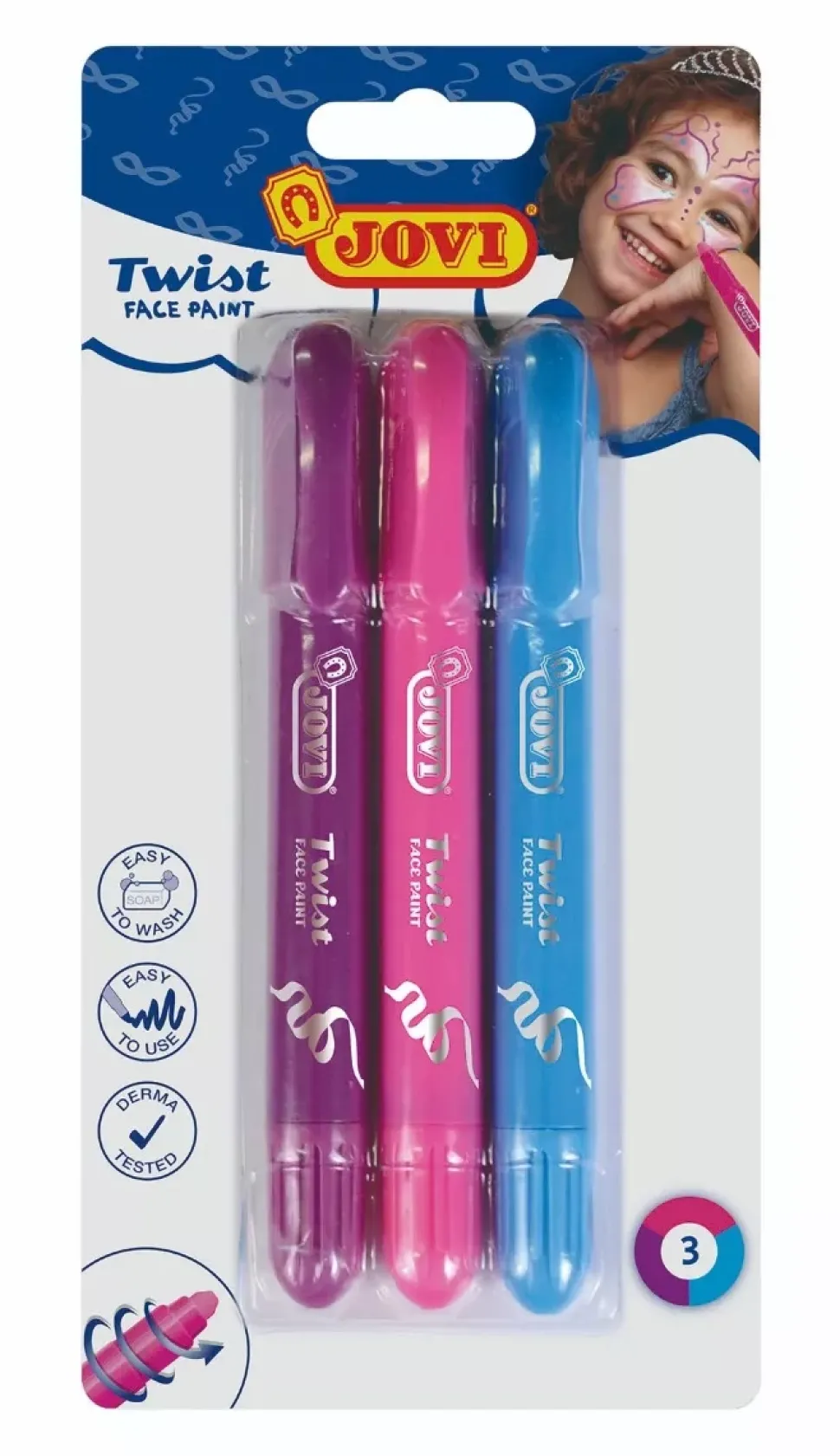 Set 3 Pinturas Maquillaje Twist Girl Jovi