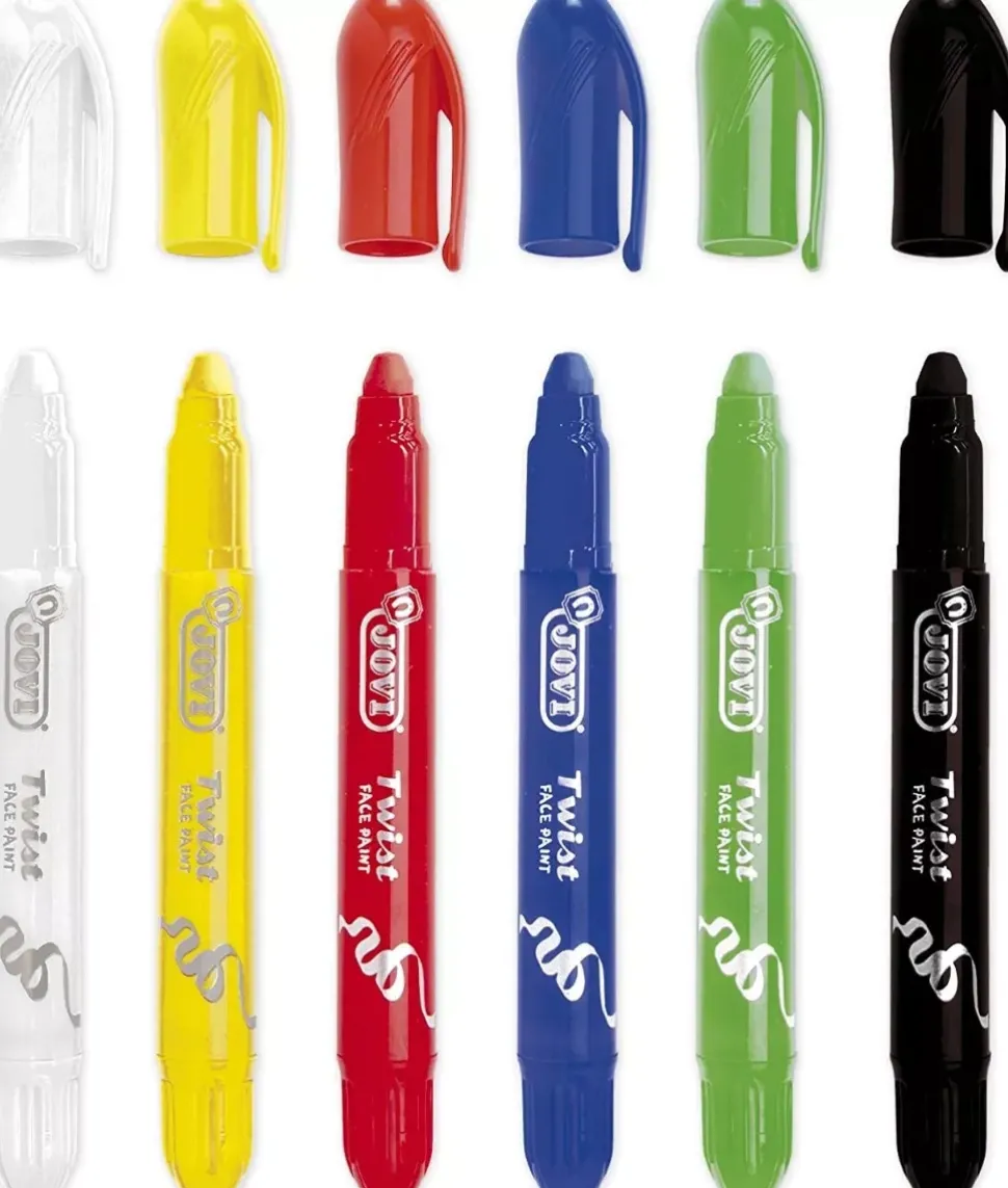 Set 6 Pinturas Maquillaje Twist Colores Surtidos Jovi
