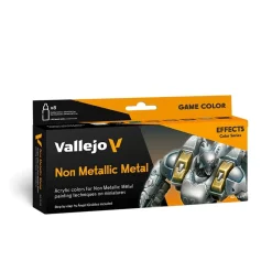 Set 8 pinturas modelismo Non Metallic Metal Game Color Effects Vallejo 18ml