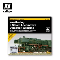 Set 8 pinturas para modelismo Textura 099 Desgaste locomotora de vapor Weathering FX Vallejo 17ml