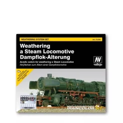 Set 8 pinturas para modelismo Textura 099 Desgaste locomotora de vapor Weathering FX Vallejo 17ml