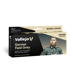 Set 8 pinturas para modelismo 181 German Field Grey Figure Vallejo 17ml