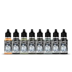Set 8 pinturas para modelismo 181 German Field Grey Figure Vallejo 17ml