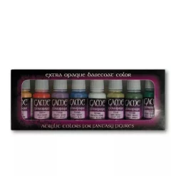 Set 8 pinturas para modelismo 294 Colores Extra Opacos Game Color Vallejo 17ml