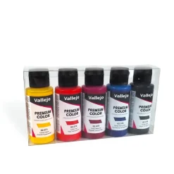 Set 5 pinturas para modelismo 101 básicos opacos Premium Color Vallejo 60ml
