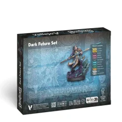 Set 12 pinturas para modelismo 202 Dark Future Squidmar Fantasy Vallejo 18ml