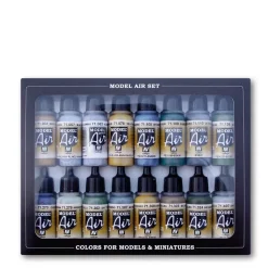 Set 16 pinturas para modelismo 189 WWII British RAF & FAA Air War Vallejo 17ml