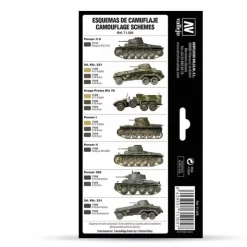 Set 8 pinturas para modelismo 205 German Colors 1927-1941 AFV Vallejo 17ml