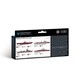Set 8 pinturas para modelismo 615 Kriegsmarine WWII German Colors Navy Vallejo 17ml