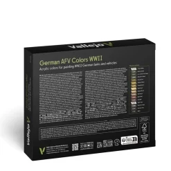 Set 16 pinturas para modelismo 255 German AFV Colors WWII AFV Vallejo 18 ml