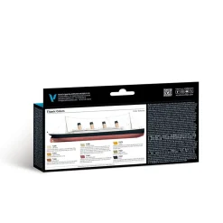 Set 8 pinturas para modelismo 646 Titanic Navy Vallejo 17ml