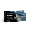 Set 8 pinturas para modelismo FAA Air War Vallejo 17ml