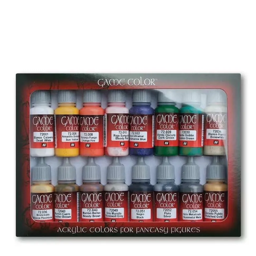 Set 16 pinturas para modelismo 299 Introducción Game Color Vallejo 17ml