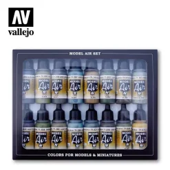 Set 16 pinturas para modelismo 194 Colores RLM Model Air Vallejo 17ml