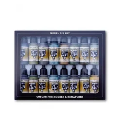 Set 16 pinturas para modelismo 194 Colores RLM Model Air Vallejo 17ml