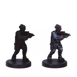 Set 8 pinturas para modelismo 201 Lawmen Cyberpunk Vallejo 17ml