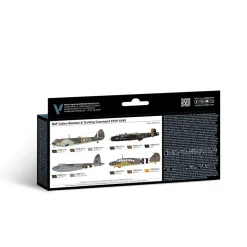 Set 8 pinturas para modelismo RAF Bomber Air War Vallejo 17ml