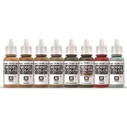 Set 6 pinturas para modelismo 221 WWIII Soviet Armour & Infantry Wargames Flames of War Vallejo 17ml