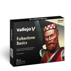 Set 16 pinturas para modelismo 101 Folkstone Basics Figure Vallejo 17ml