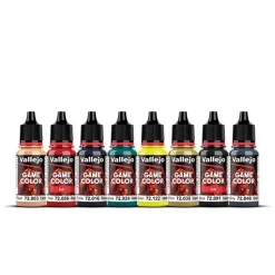 Set 8 pinturas para modelismo 191 Non Death Chaos Fantasy Vallejo 18ml