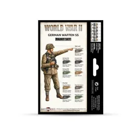 Set 6 pinturas para modelismo 207 WWII German Waffen SS Wargames Flames of War Vallejo 17ml