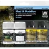 Set 4 pinturas para modelismo 189 Charcos y Barro Diorama FX Vallejo 35 ml